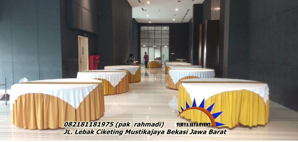 DISEWAKAN MEJA BUNDAR JAKARTA TIMUR