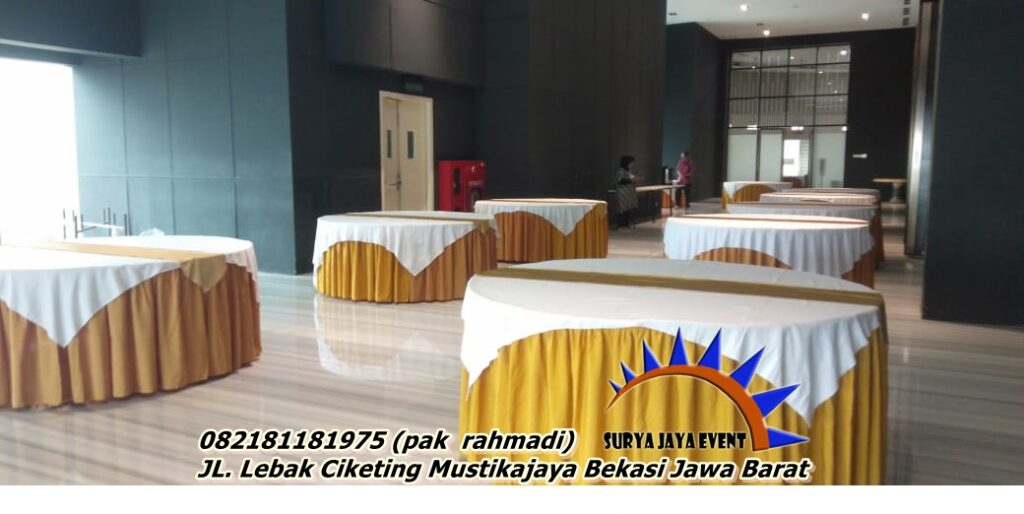 DISEWAKAN MEJA BUNDAR JAKARTA TIMUR