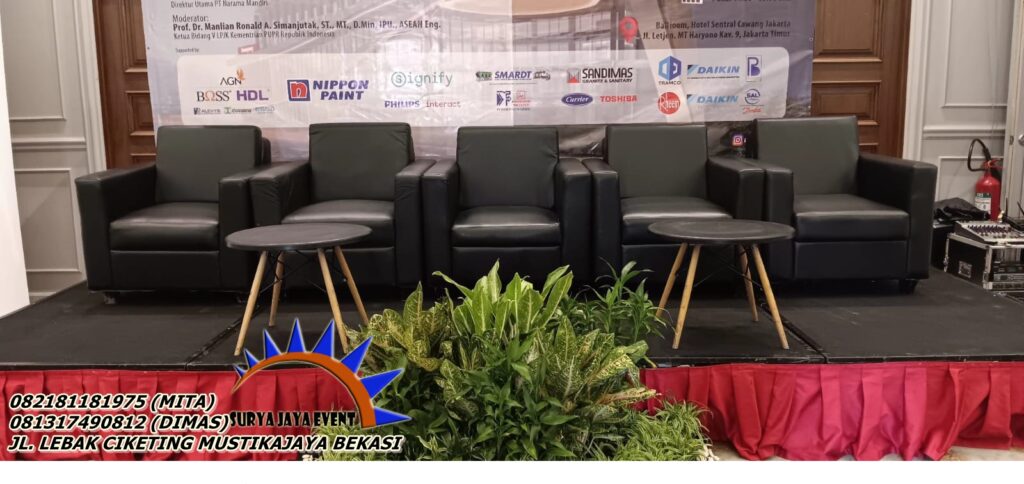 SEWA SOFA KOTAK HITAM SIAP KIRIM AREA BEKASI 
