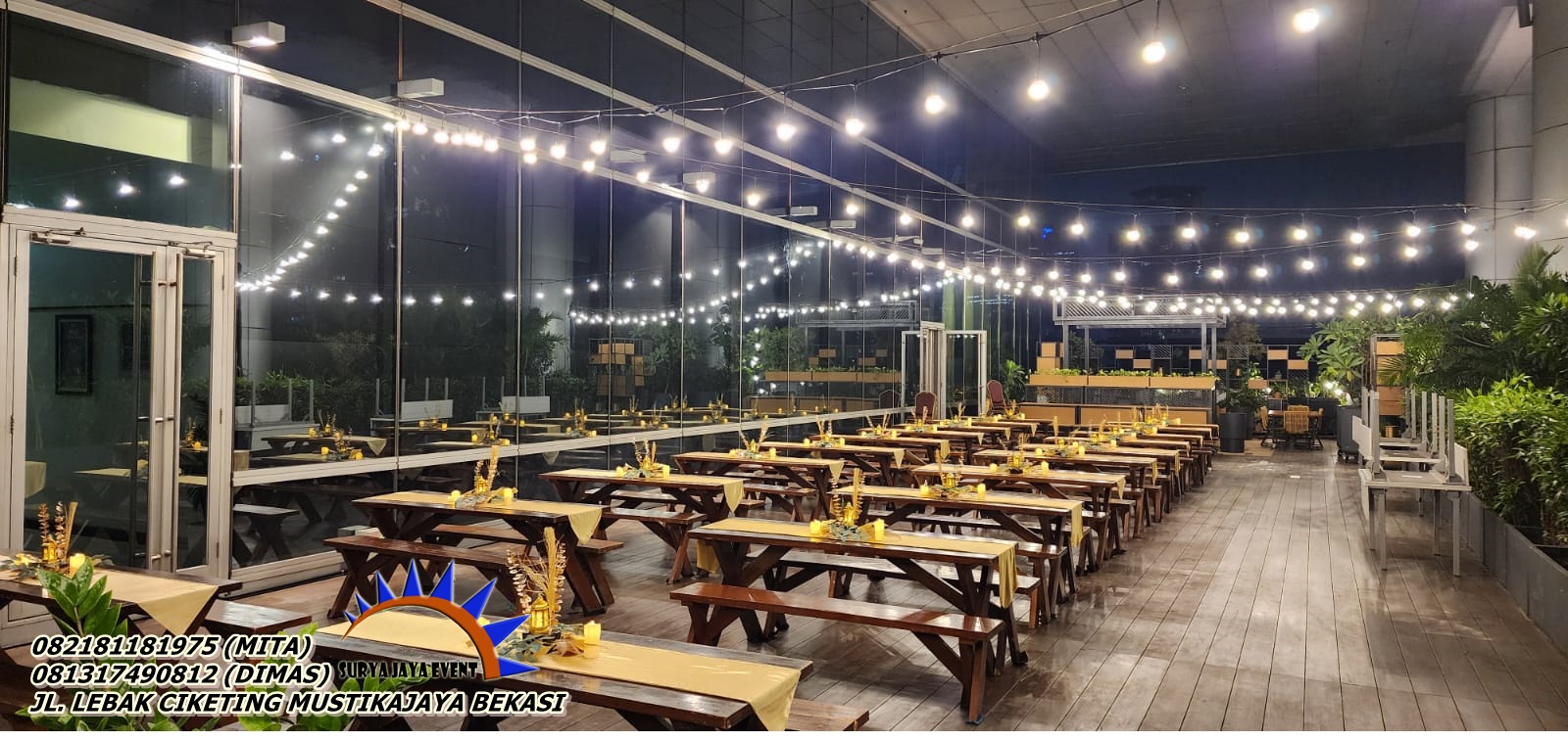 SEWA KURSI DAN MEJA TAMAN KAYU AREA JAKARTA PUSAT