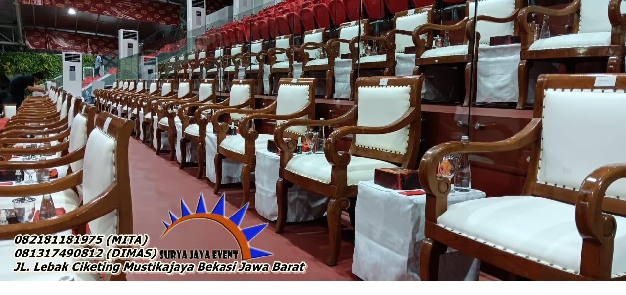 LAYANAN SEWA KURSI VIP KAYU TERBAIK AREA DEPOK KOTA