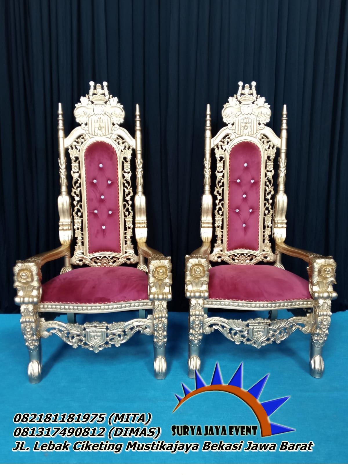 Sewa Kursi Type Singgasana Merah Jakarta