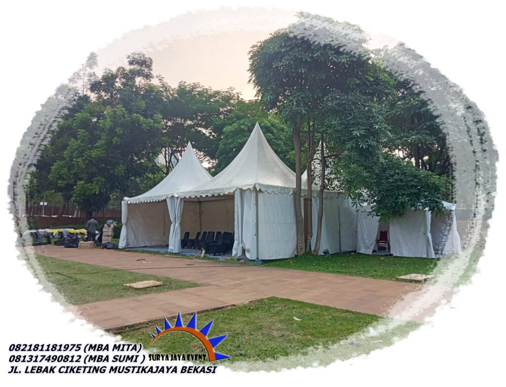Sewa Sarnafil Type Tenda Atap Kerucut Ukuran 5x5meter Jakarta