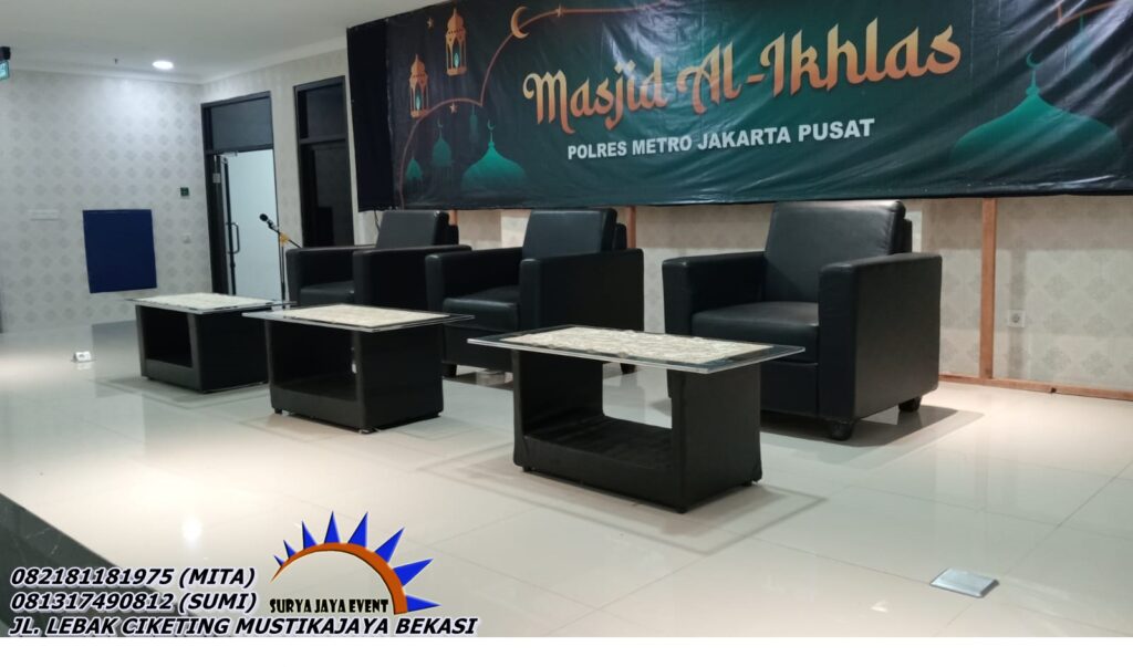 Sewa Sofa Type Minimalis Kotak Single Seater Area Jakarta