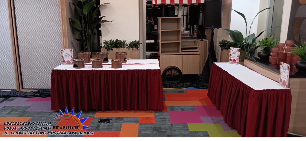 Penyedia Jasa Sewa Meja HPL Kotak 120x60cm Area Terdekat Jakarta