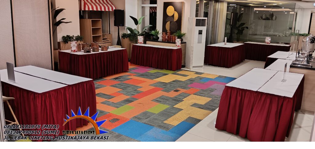 Penyedia Jasa Sewa Meja HPL Kotak 120x60cm Area Terdekat Jakarta