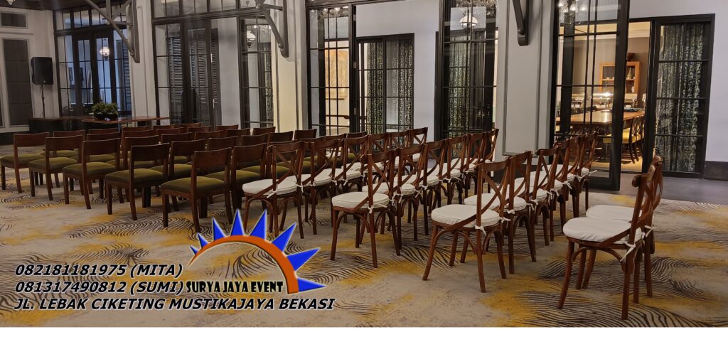 Melayani Sewa Kursi Cross Back Dan Meja Kotak Area Jakarta