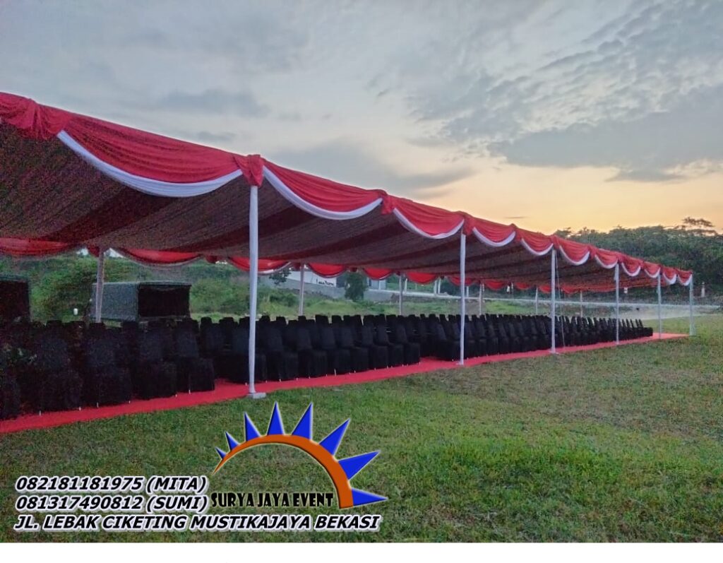 Sewa Tenda Dekorasi Kain Rempel Atau Serut di Jakarta