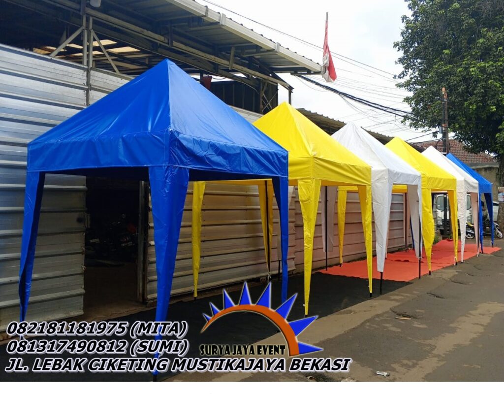 Sewa Tenda Bazar Warna-Warni Ukuran 2x2meter di Depok