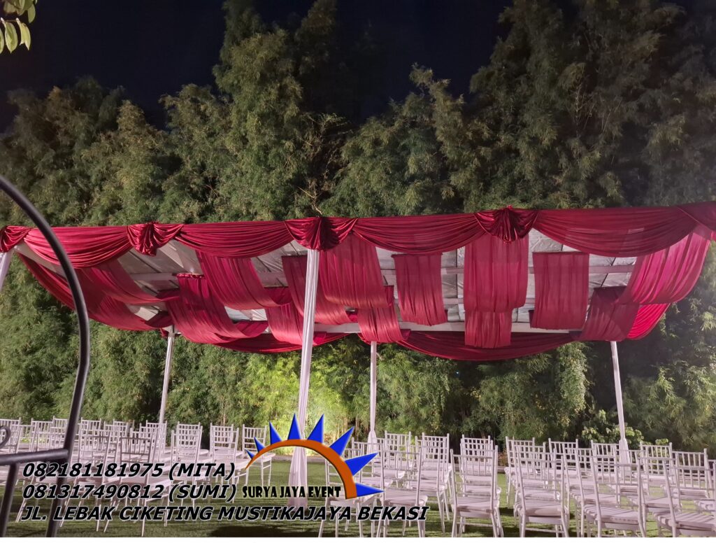 Rental Tenda, Dekorasi Sentris,plafon Dan Serut di Jakarta