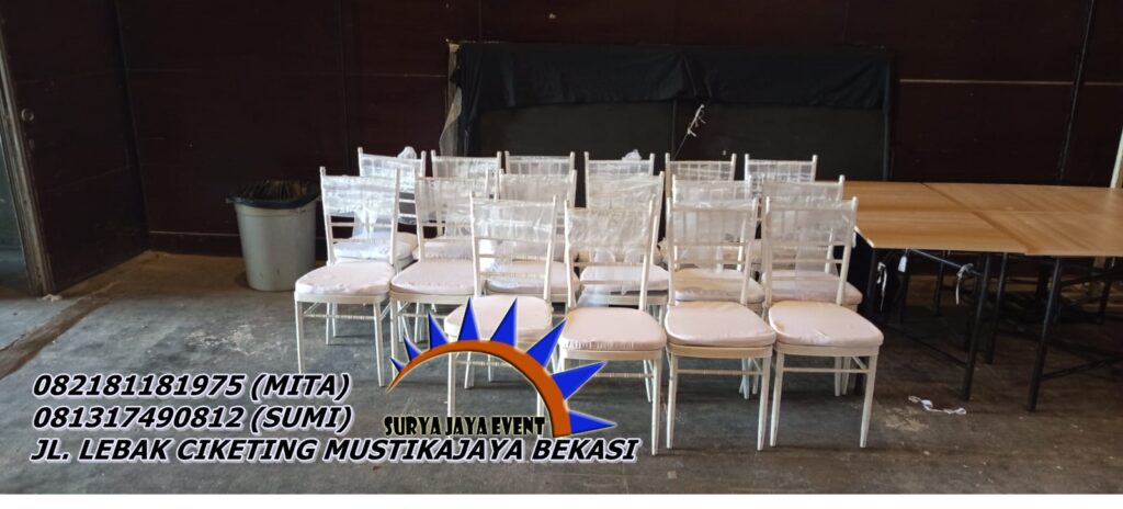 DISEWAKAN KURSI TIFFANY EXLUSIVE AREA BEKASI