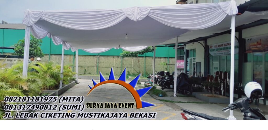 Sewa Tenda Konvensional Plafon,serut,Juntai,Gelombang di Jakarta