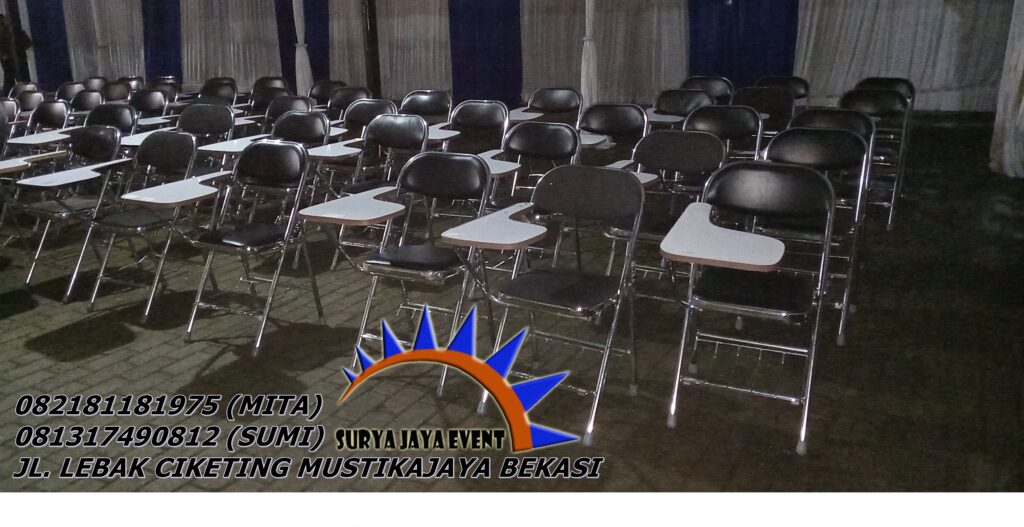 Rental Kursi Test Merah Dan Kursi Kuliah Hitam Jakarta