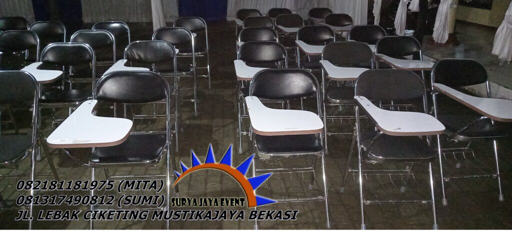 Rental Kursi Test Merah Dan Kursi Kuliah Hitam Jakarta
