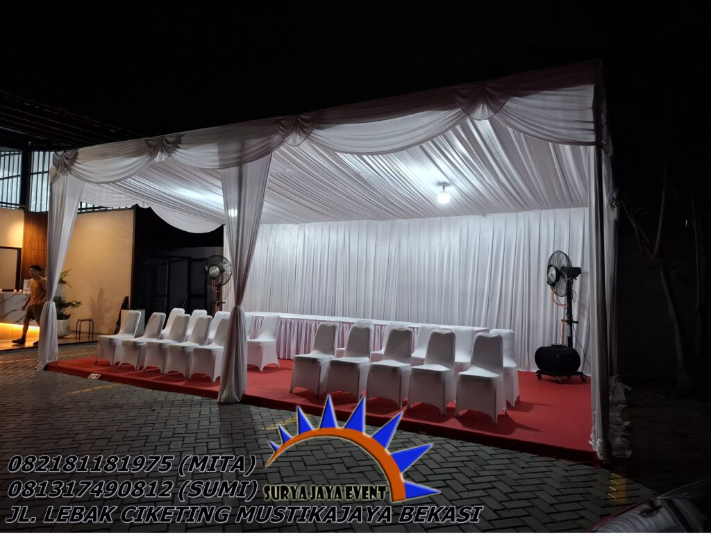 Sewa Tenda Konvensional Plafon,serut,Juntai,Gelombang di Jakarta