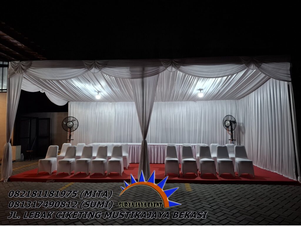 Sewa Kursi Dan Tenda Serut Coklat Putih Di Jakarta