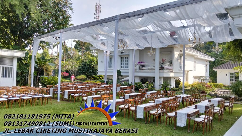 RENTAL KURSI CROSSBACK KAYU COKELAT AREA BOGOR