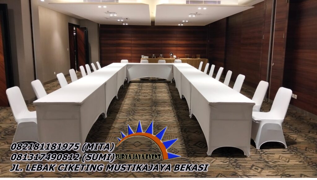 Rental Meja Kotak HPL Event Broadway Alam Sutra Jakarta