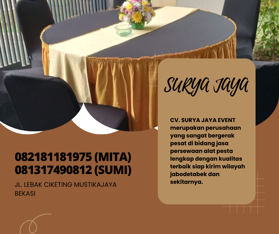 Sewa Meja Bundar Atau Bulat Type Krisbow Putih Bogor