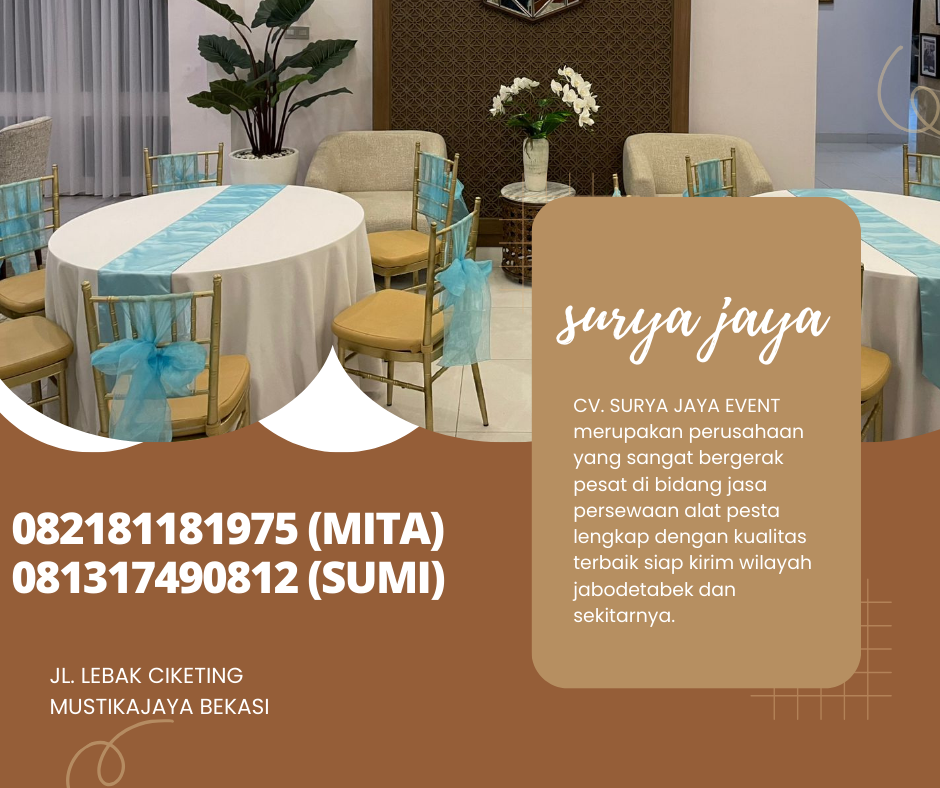 DISEWAKAN KURSI KAYU TIFFANY AREA BOGOR