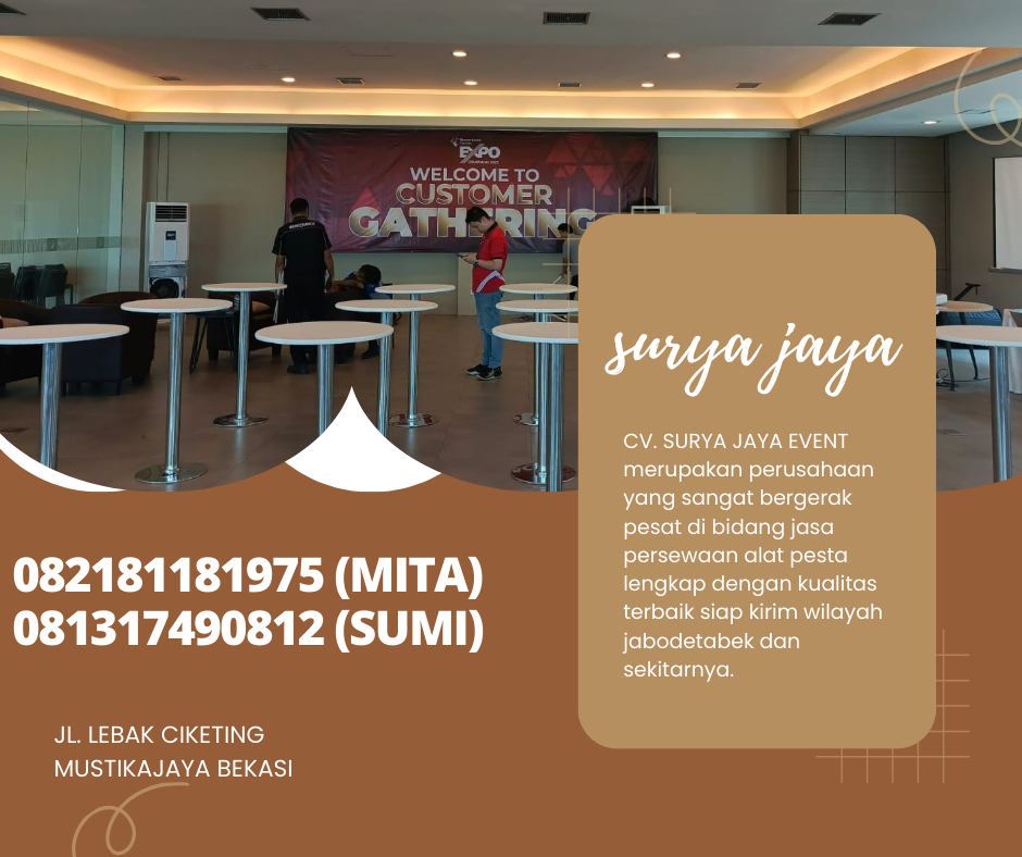 DISEWAKAN MEJA BARSTOOL MURAH AREA BOGOR