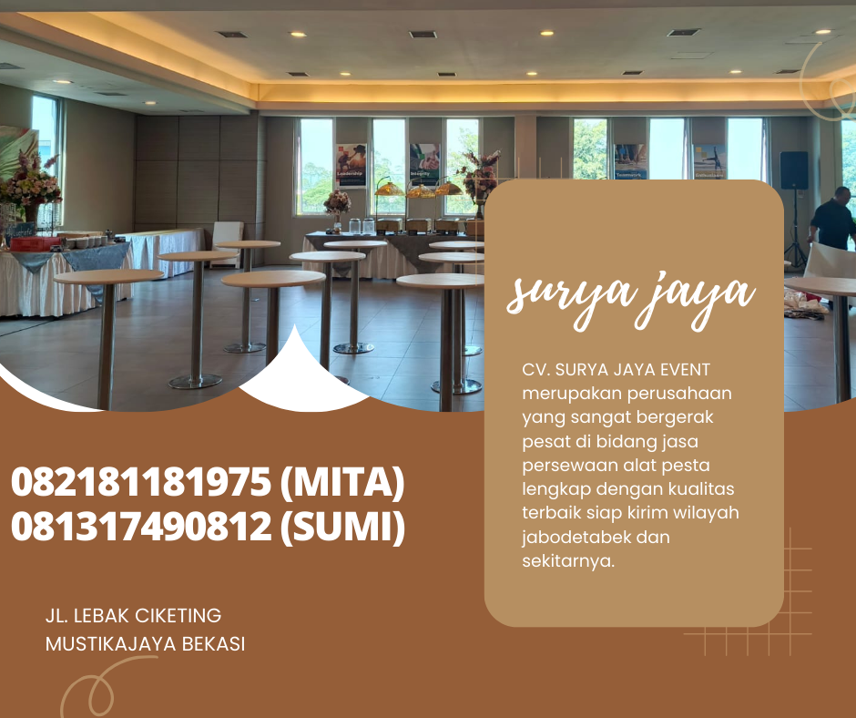 DISEWAKAN MEJA BARSTOOL MURAH AREA BOGOR