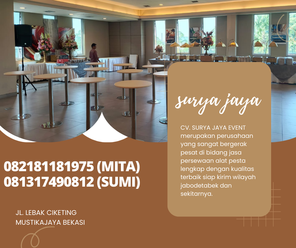 DISEWAKAN MEJA BARSTOOL MURAH AREA BOGOR