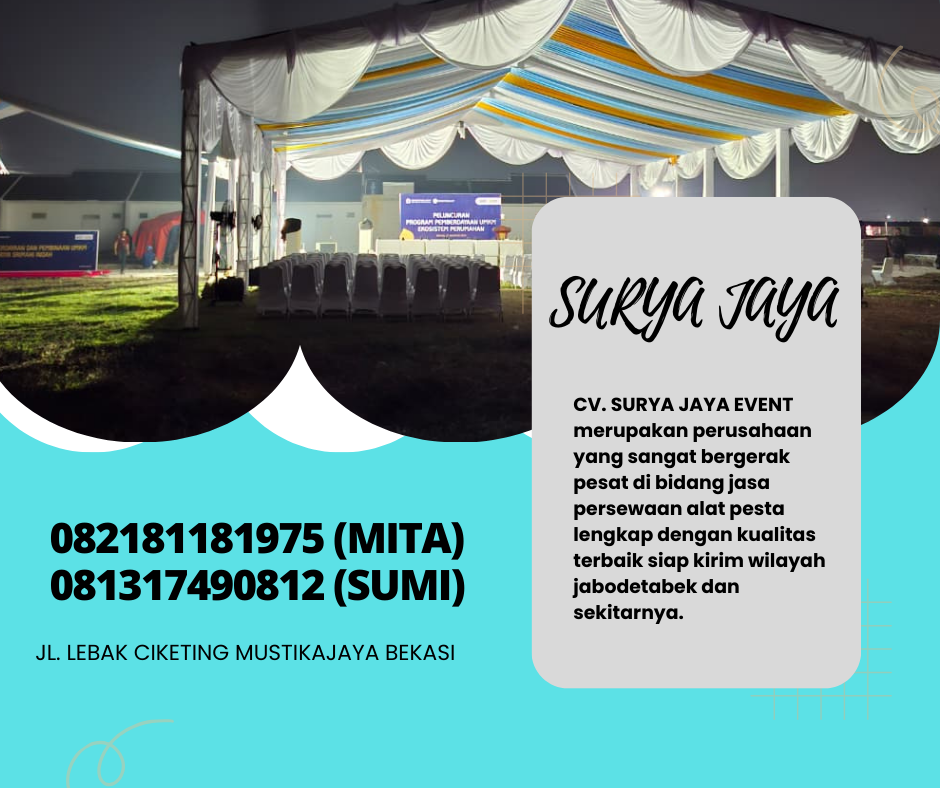 Sewa Tenda Serut Konvensional Aneka Warna Jakarta