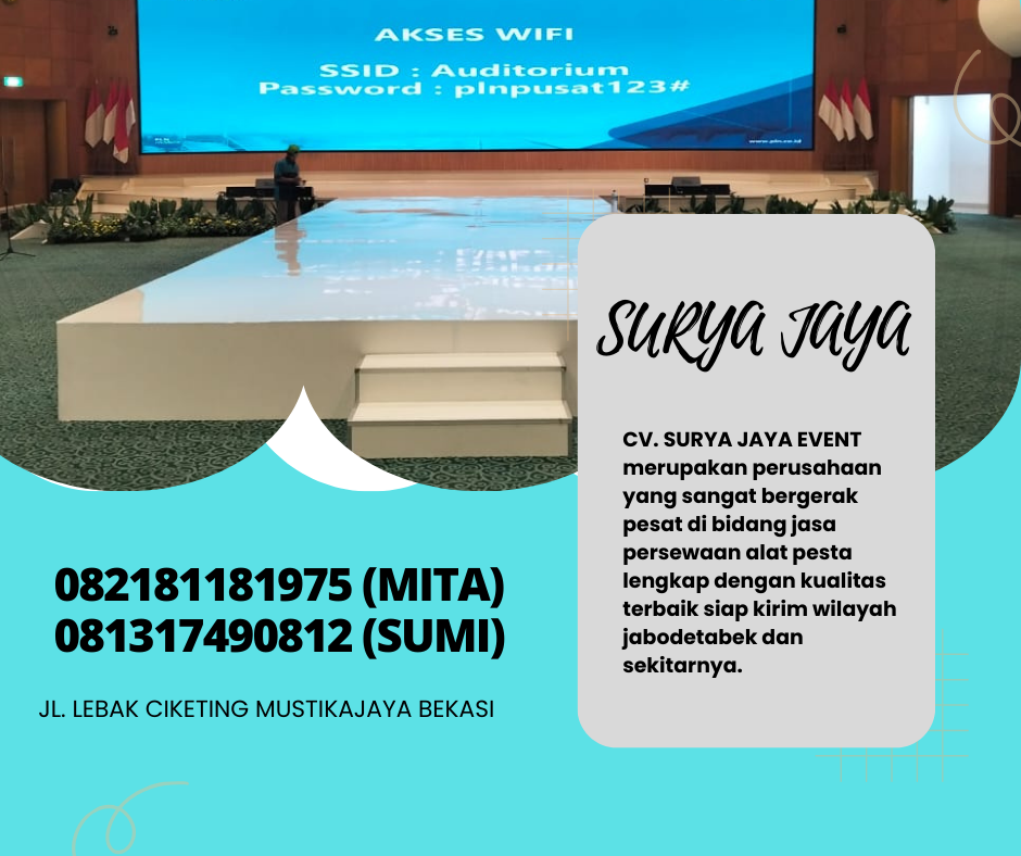 Pusat Sewa Panggung Indoor Pendek Karpet Jakarta