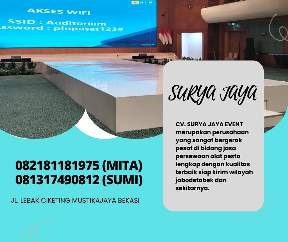 Pusat Sewa Panggung Indoor Pendek Karpet Jakarta