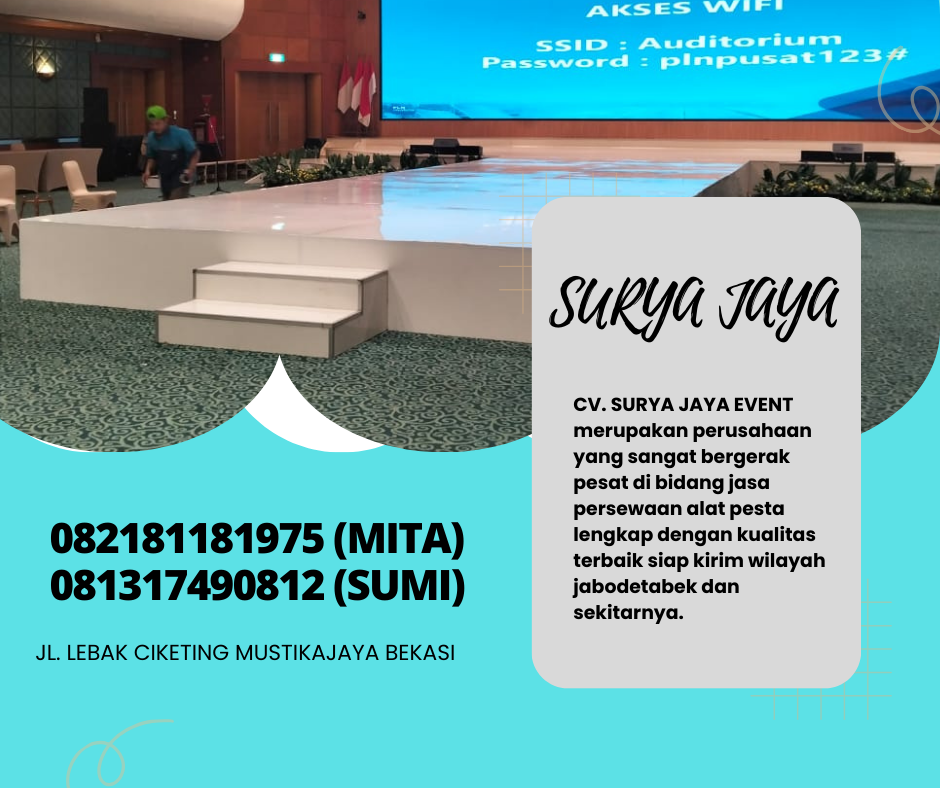 Pusat Sewa Panggung Indoor Pendek Karpet Jakarta