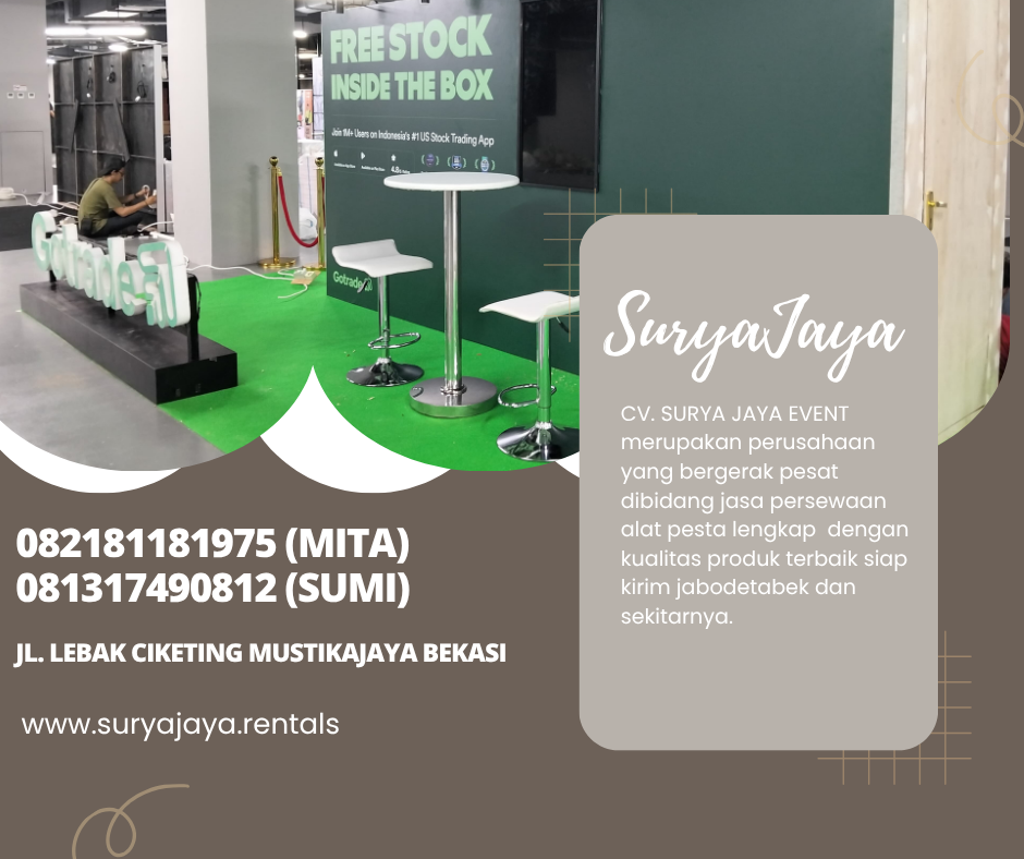 Sewa Barstool Hitam Dan putih Type Kursi Bar Kotak Jakarta