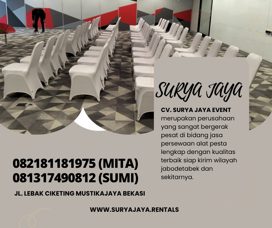 RENTAL KURSI FUTURA COVER PUTIH AREA BOGOR