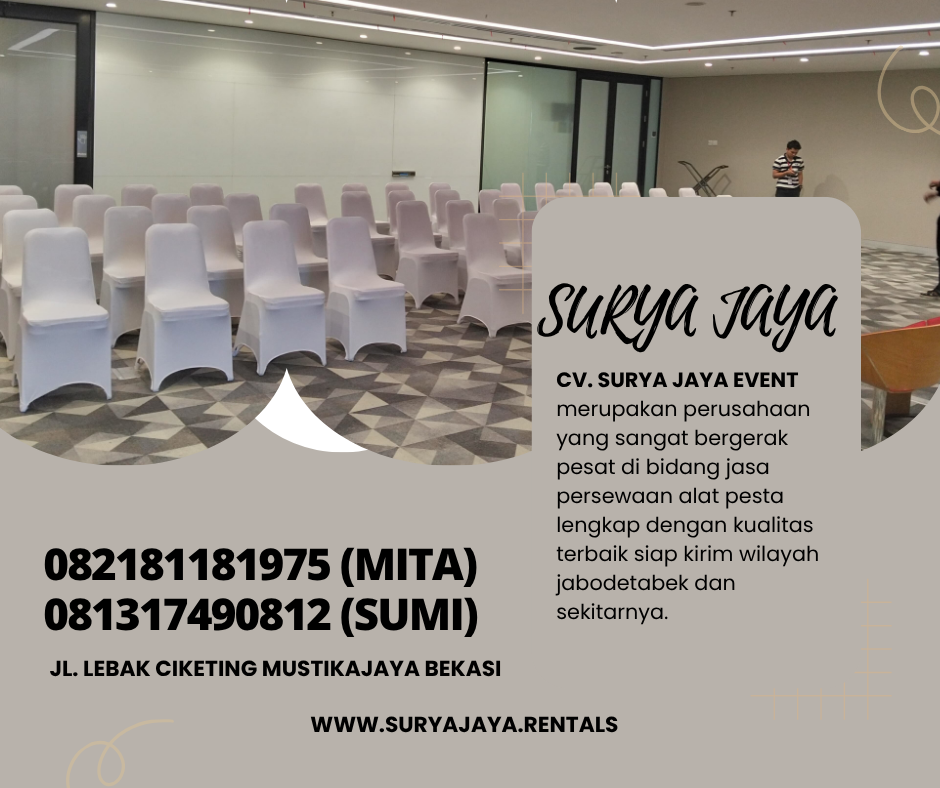 RENTAL KURSI FUTURA COVER PUTIH AREA BOGOR