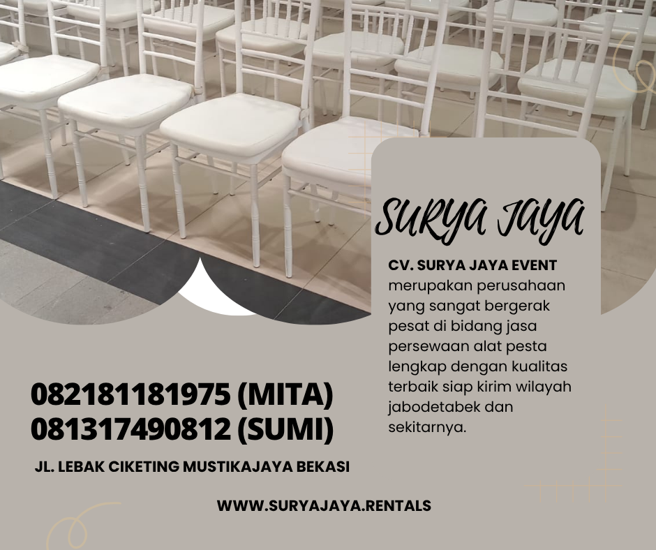 Sewa Kursi Kayu Olivia,Dinner,Tiffany,Cross Back Jakarta