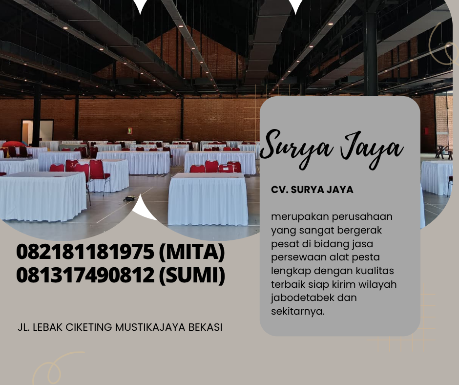 Jasa Sewa Tiffany Kursi VIP Type Acrylic Jakarta