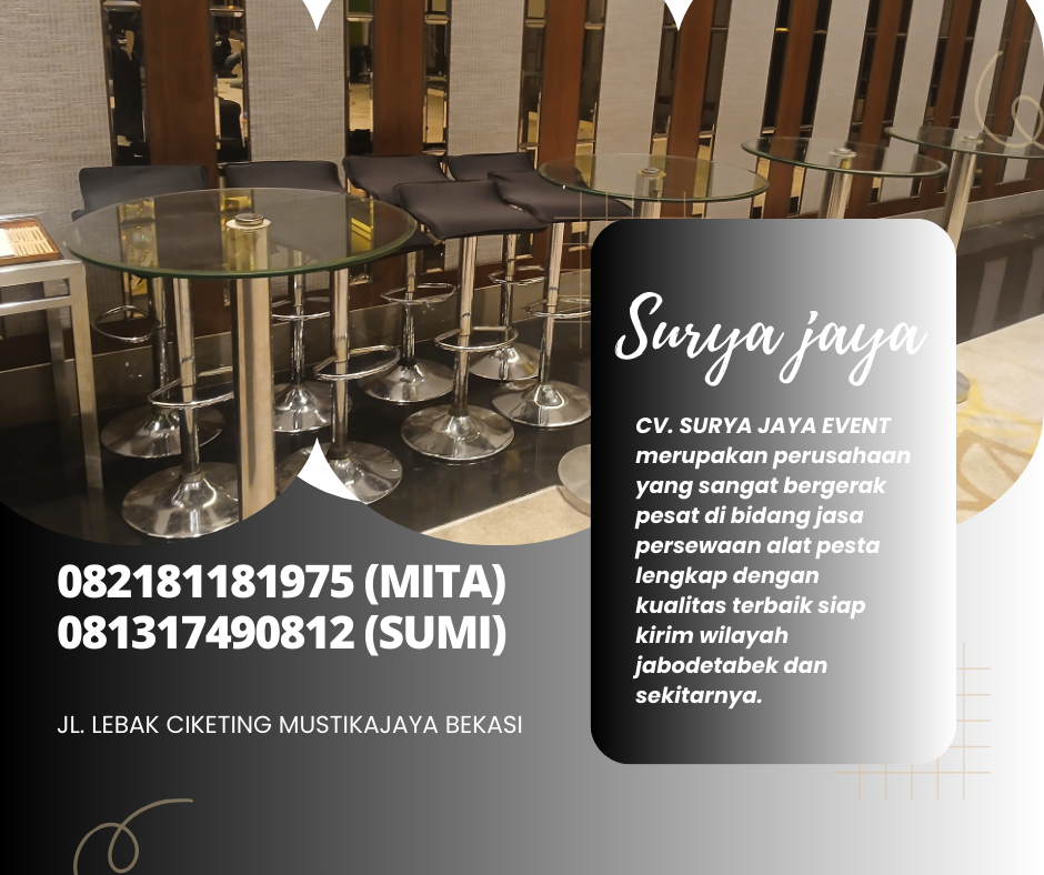 Rental Barstool Hitam Set Meja Bar Dan Kursi Bar Terbaru Jakarta