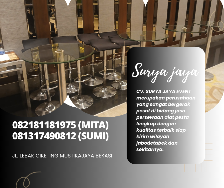 Rental Barstool Hitam Set Meja Bar Dan Kursi Bar Terbaru Jakarta