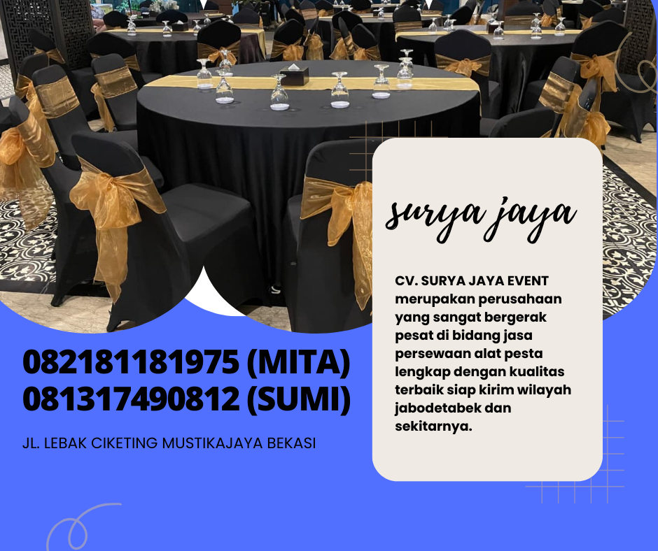 Pusat Rental Meja Bulat Atau Round Table Terbesar Jakarta