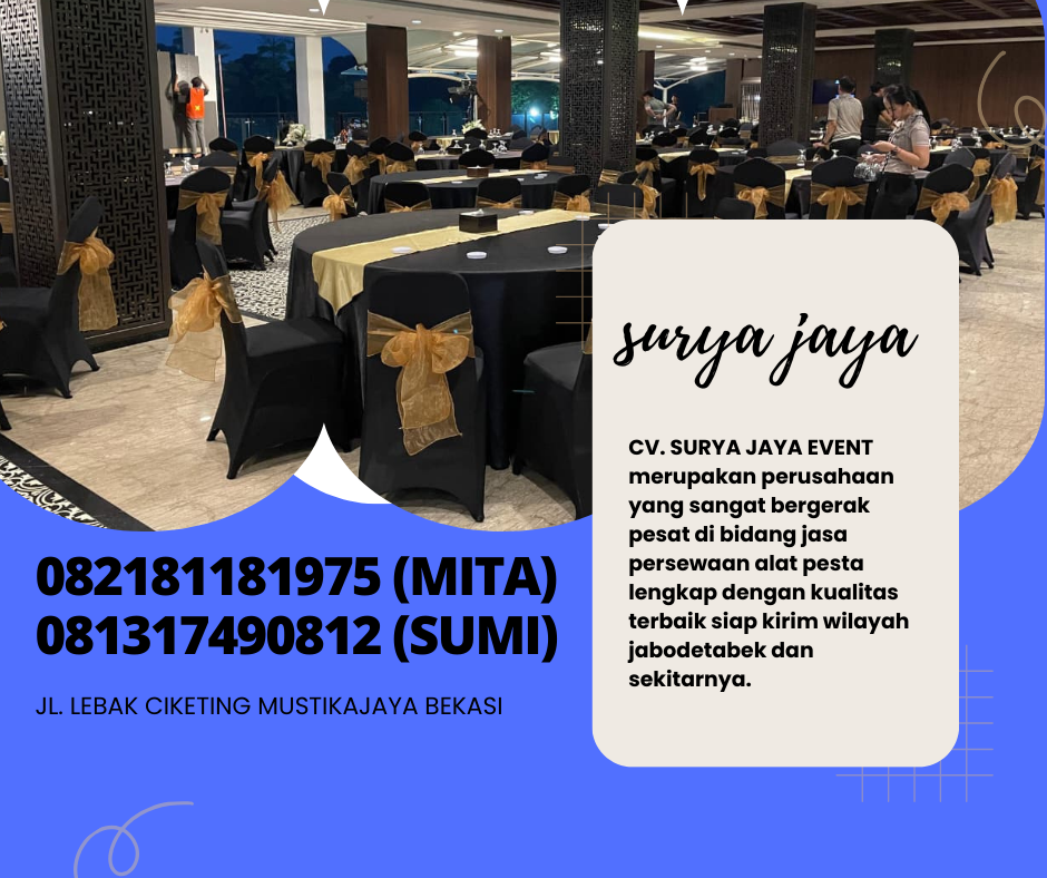 Pusat Rental Meja Bulat Atau Round Table Terbesar Jakarta