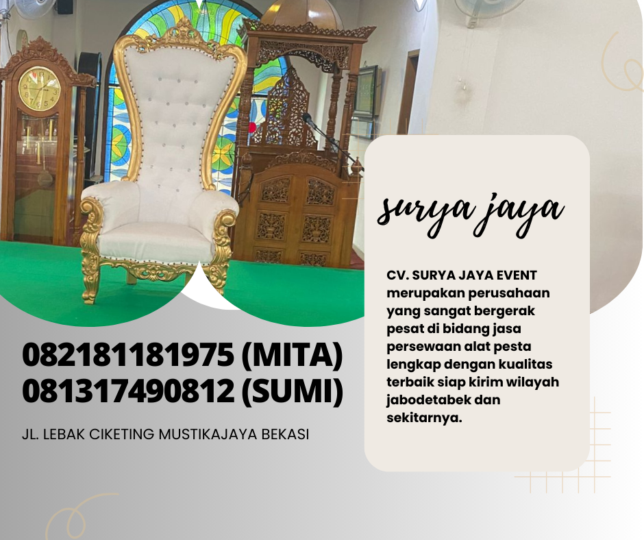 Sewa Kursi Syahrini Dan Panggung Karpet Hijau Bekasi