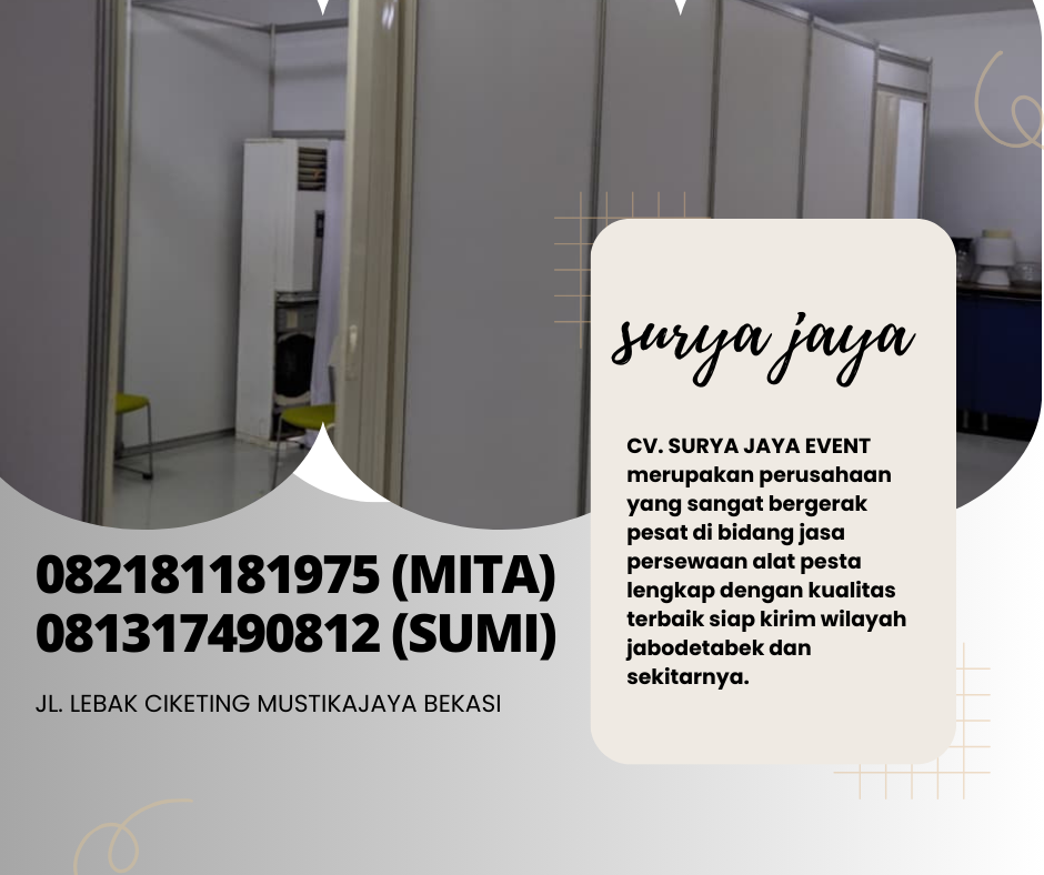 SEWA PARTISI RUANG DAN PARTISI SKAT PUTIH JAKARTA