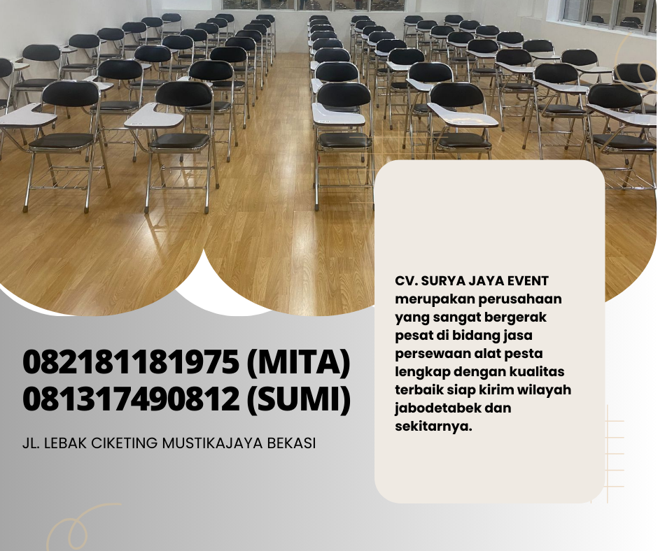 Vendor Sewa Kursi Test Kuliah Stok Banyak Jakarta