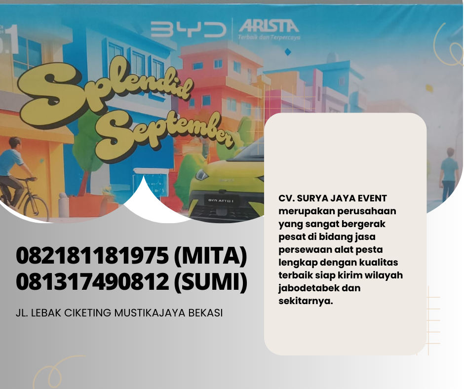 Rental Backdrop Multiplek Desain Kotak Jakarta