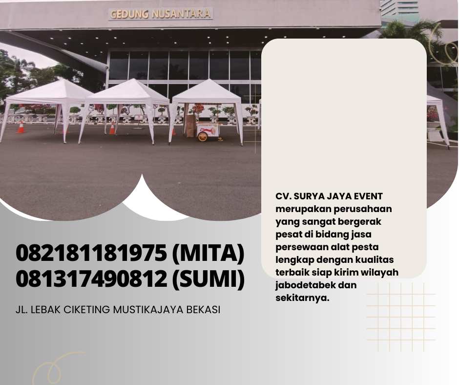 MENYEWAKAN TENDA BAZAR AREA BOGOR