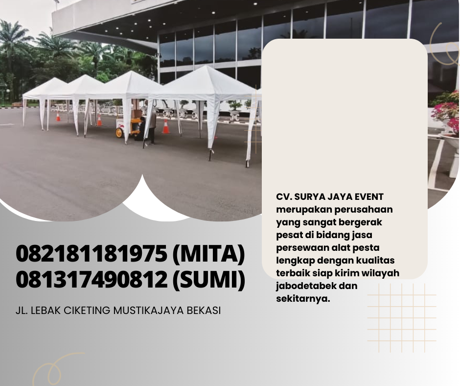 MENYEWAKAN TENDA BAZAR AREA BOGOR