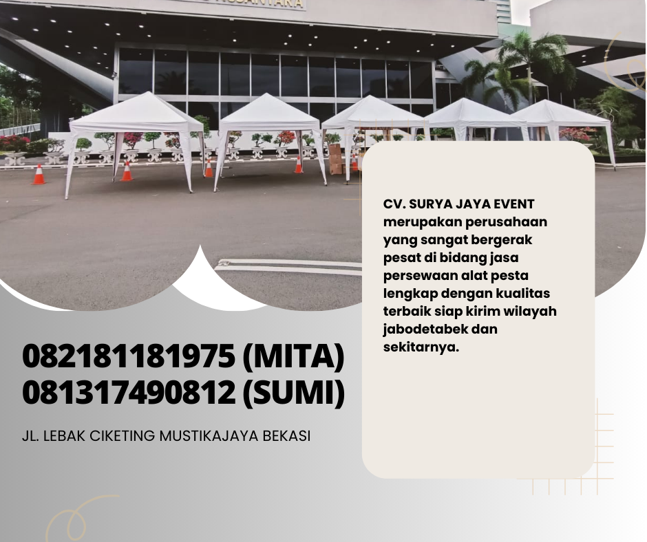 MENYEWAKAN TENDA BAZAR AREA BOGOR