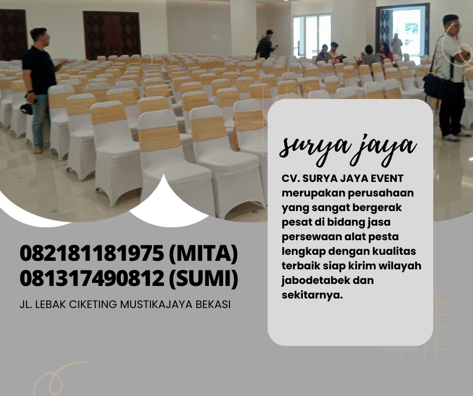 Vendor Sewa Kursi Stainless Busa Aneka Cover Jakarta
