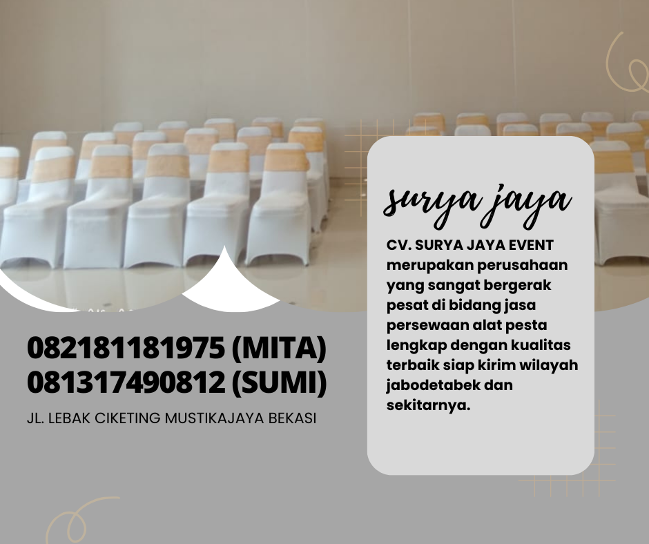 Vendor Sewa Kursi Stainless Busa Aneka Cover Jakarta