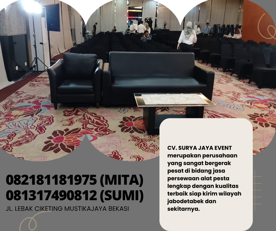 Jasa Sewa Sofa Single Dan Double Hitam Jakarta